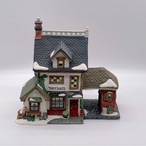 HOLIDAY TIME LIGHTED HERBALS CHRISTMAS VILLAGE